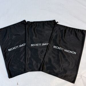 3 Beckett Simonon Black Drawstring Dust Bags